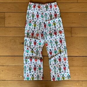Garnet Hill flannel Nutcracker Pajama Bottoms Size L